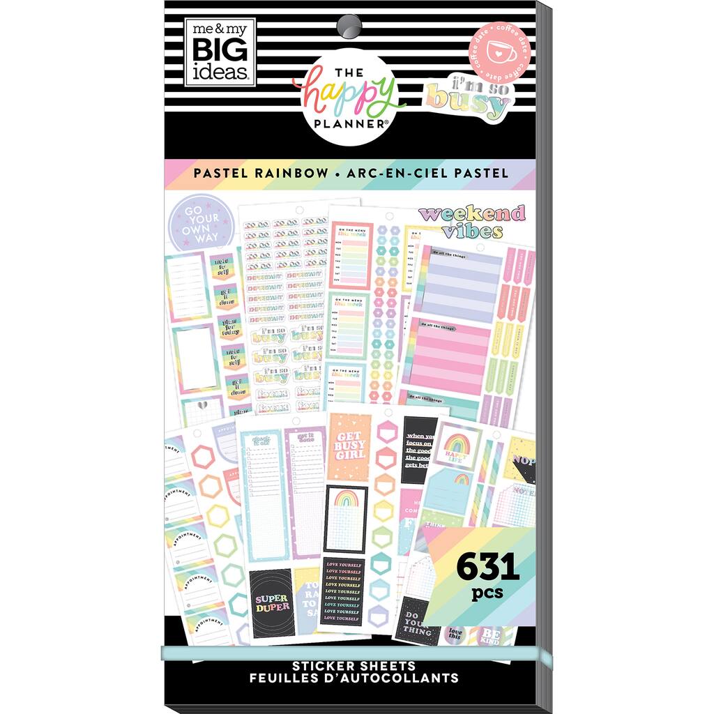 The Happy Planner® Pastel Rainbow Sticker Value Pack Michaels
